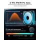 AsiaHorse COSMIQ 120mm PC RGB Fans Computer Case Fans, 5V 3-PIN Connector Daisy Chain PWM Cooling Fans with Controller for Cases CPU Liquid Coolers (Black COSMIQ Forward Fan, Black-3) AsiaHorse COSMIQ 120mm PC RGB Fans Computer Case Fans, 5V 3-PIN Connector Daisy Chain PWM Cooling Fans with Controller for Cases CPU Liquid Coolers (Black COSMIQ Forward Fan, Black-3)